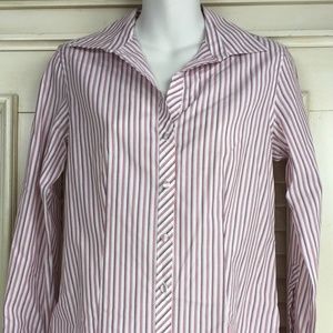 Talbots Long Sleeve Career Shirt Top Button Down
